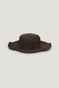 Straw Bucket Hat