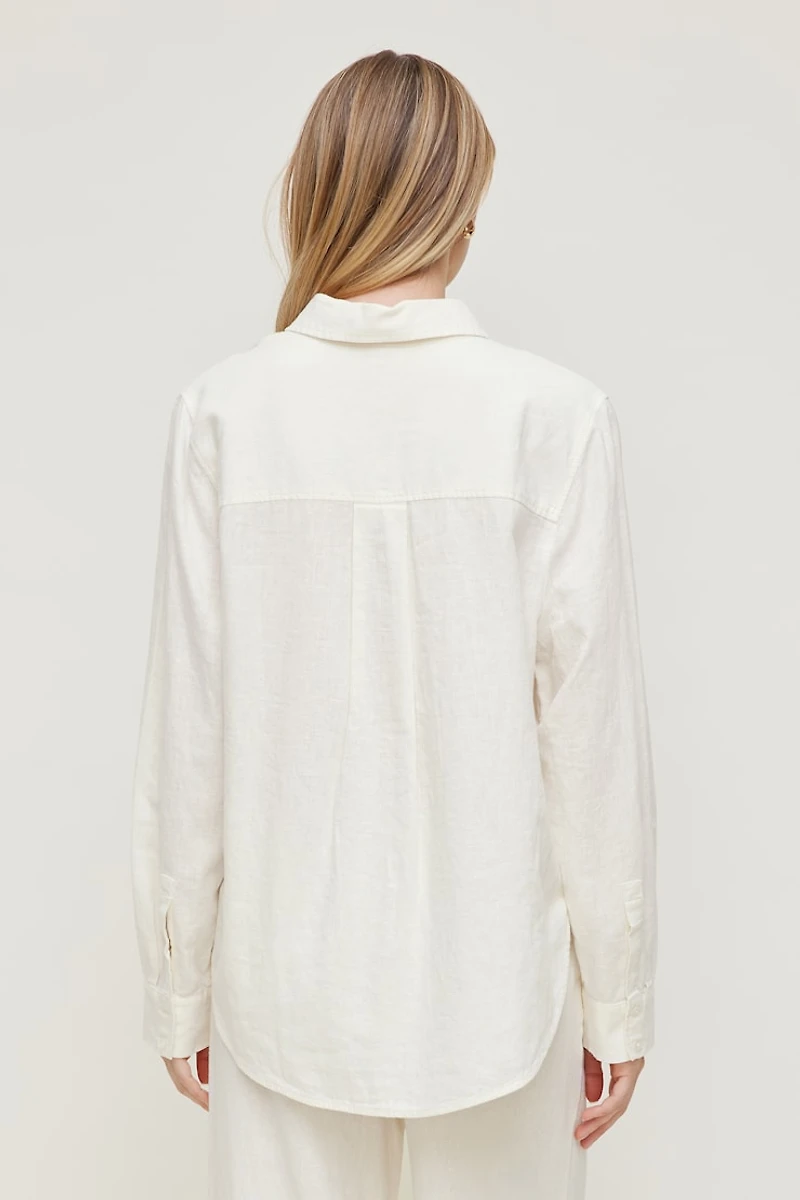 Chemise en lin surdimensionnée Isla