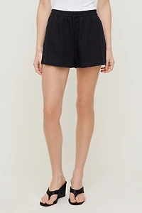 Linen High Rise Shorts