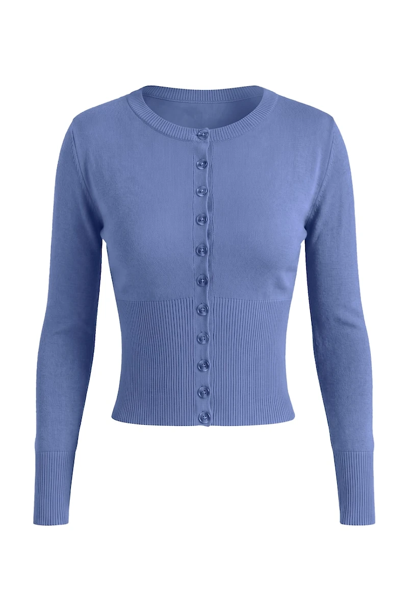Clean Cinch Waist Cardigan