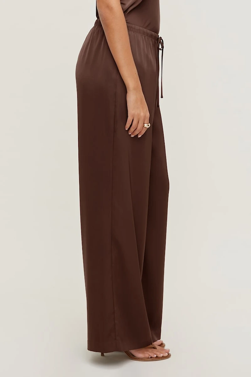 Leo Satin Wide Leg Pants