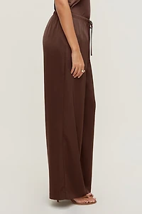 Leo Satin Wide Leg Pants