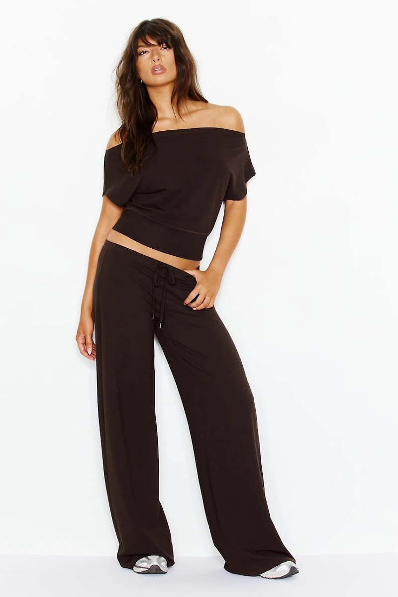 StretchTerry™ Off Shoulder Top