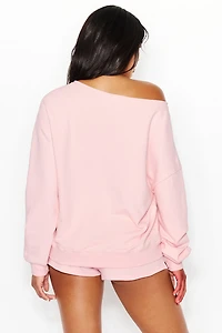 SoftTerry™ Off Shoulder Sweatshirt