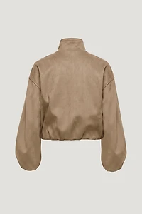 Brynn Faux Suede Bomber Jacket