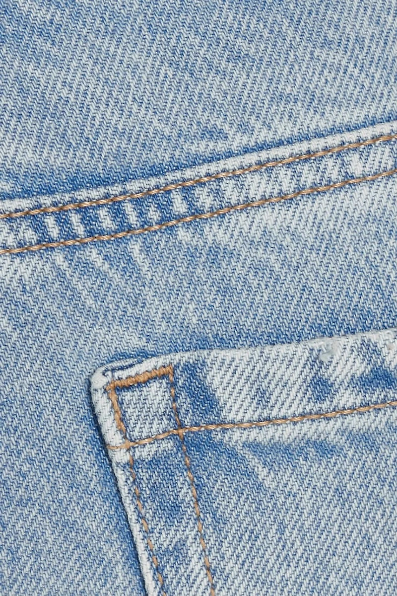 Jean droit à taille ultrabasse