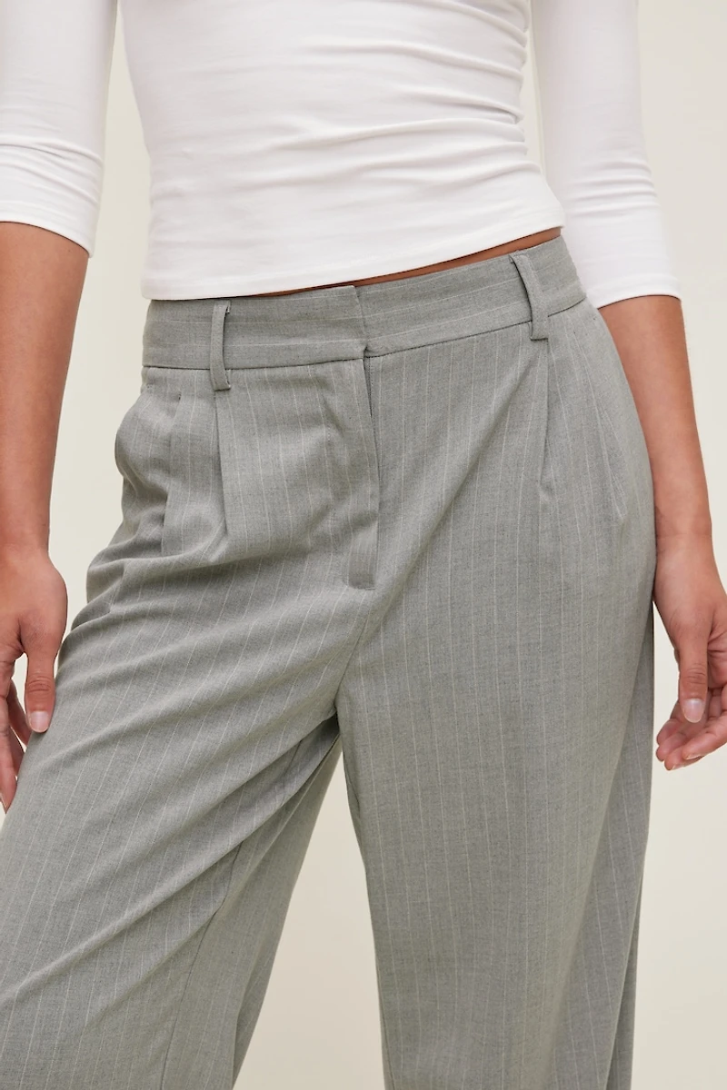 Alex Pinstripe Wide Leg Pants