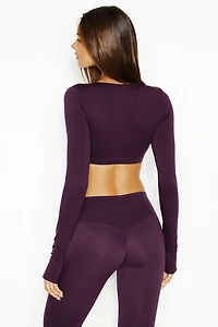 Active Plunge Long Sleeve Top