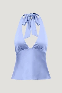 Vea Satin Halter Top