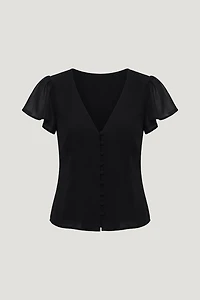 Flutter Sleeve Blouse