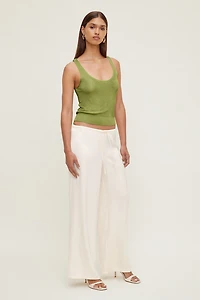 High Shine Sweater Tank Top