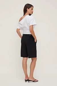 Mid Rise Bermuda Shorts