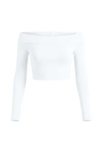 Sleek Off Shoulder Long Sleeve Top