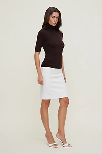 3/4 Sleeve Turtleneck Top