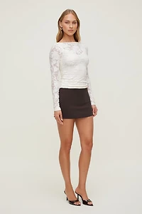 Nola Jacquard Long Sleeve Top