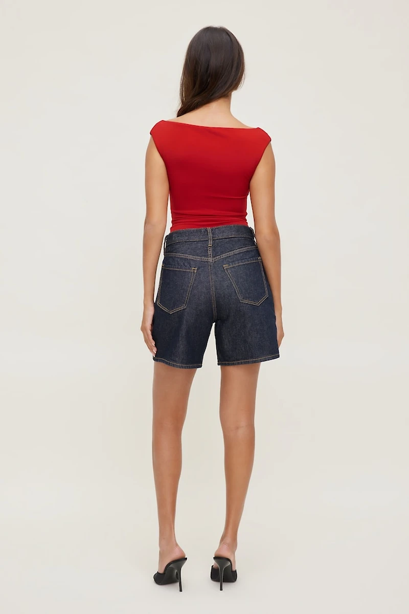 Harper High Rise Denim Shorts