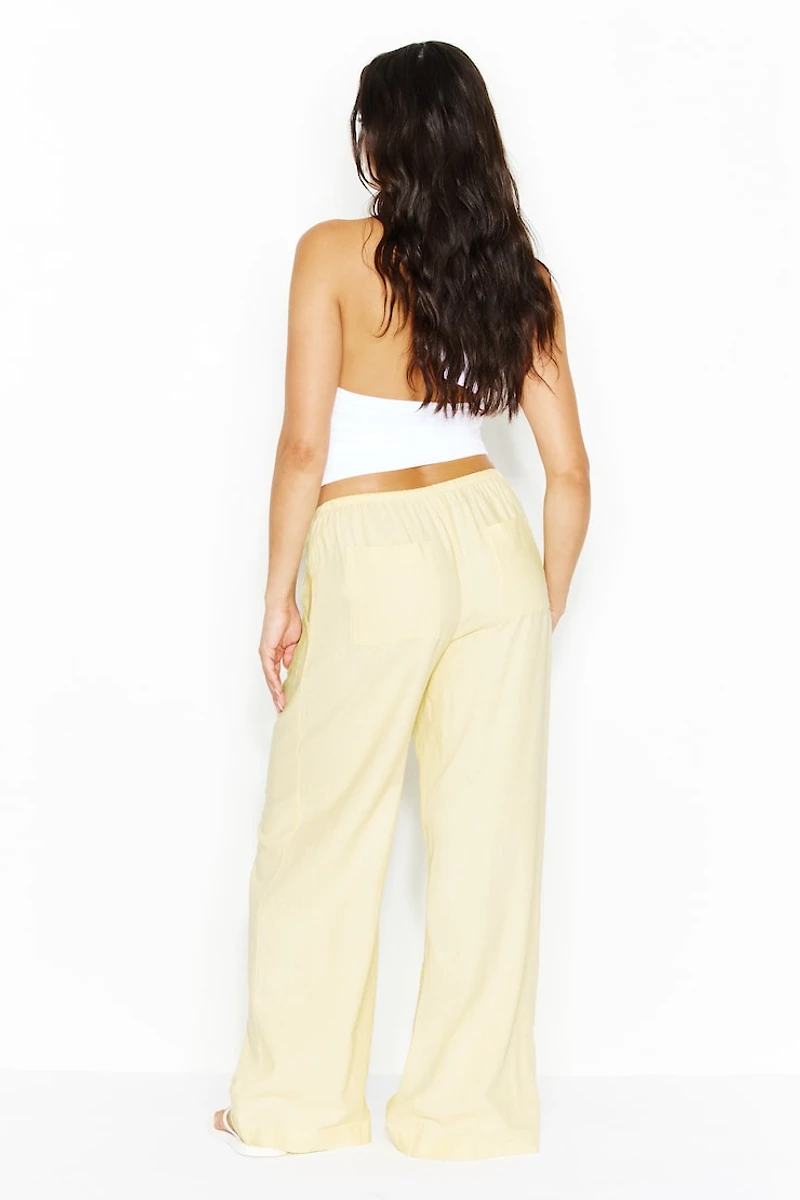 Millie Linen Pull-On Pants