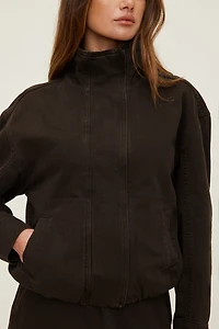 Blouson bouffant en denim
