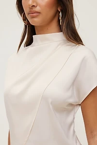 Ella Layered Satin Blouse