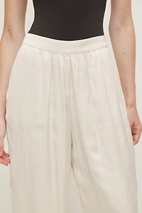 Pantalon bouffant en satin