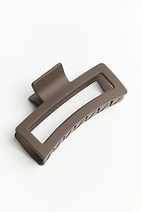 Grosse pince à cheveux rectangulaire