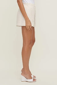 Linen High Rise Shorts