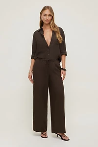 Chemise en lin surdimensionnée Isla
