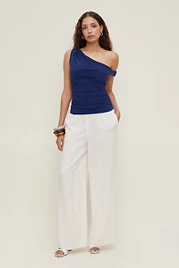 Off Shoulder Mesh Top