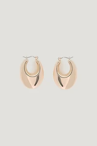 Elongated Chunky Drop Earrings