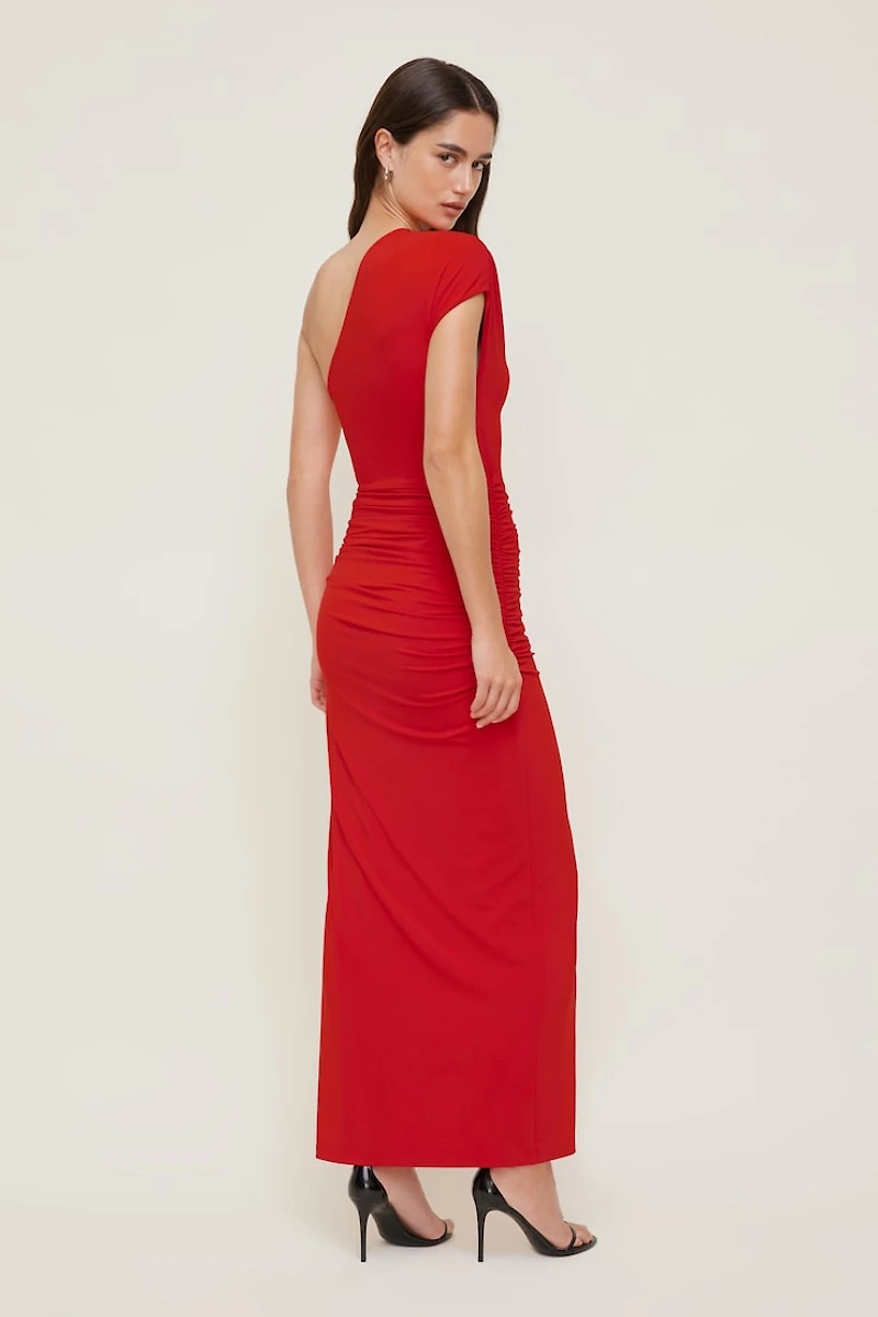 Robe maxi sculptante à fente
