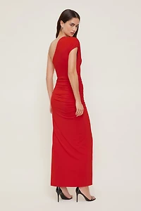 Robe maxi sculptante à fente