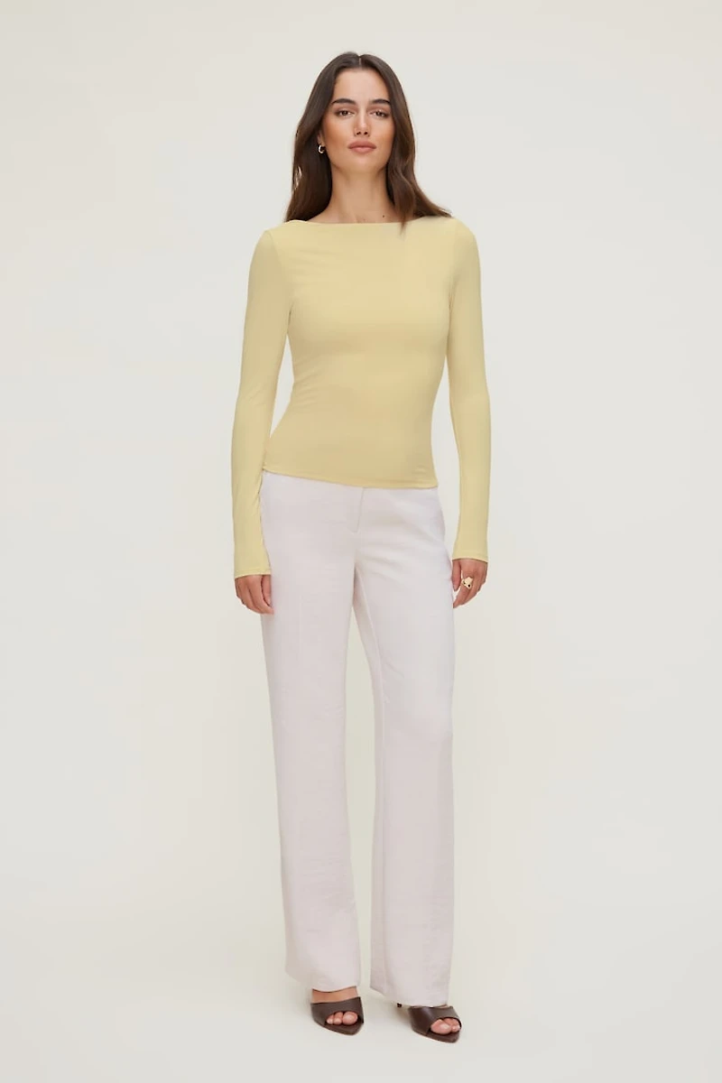 Nola Sculpt Long Sleeve Top