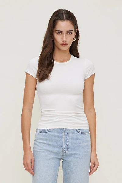 T-shirt à col rond Rumi