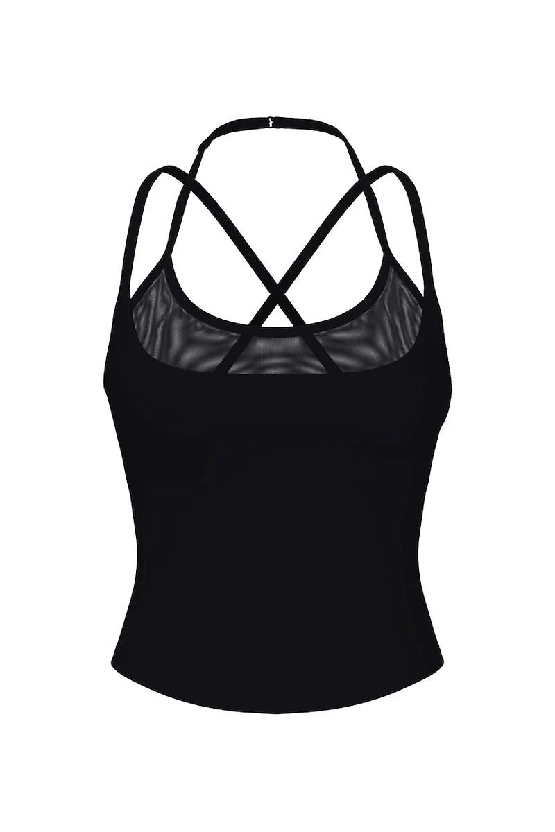 Active Double Layer Mesh Tank Top