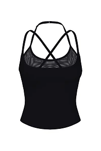 Active Double Layer Mesh Tank Top