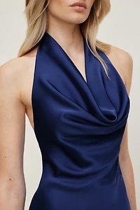 Camila Satin Romper Mini Dress