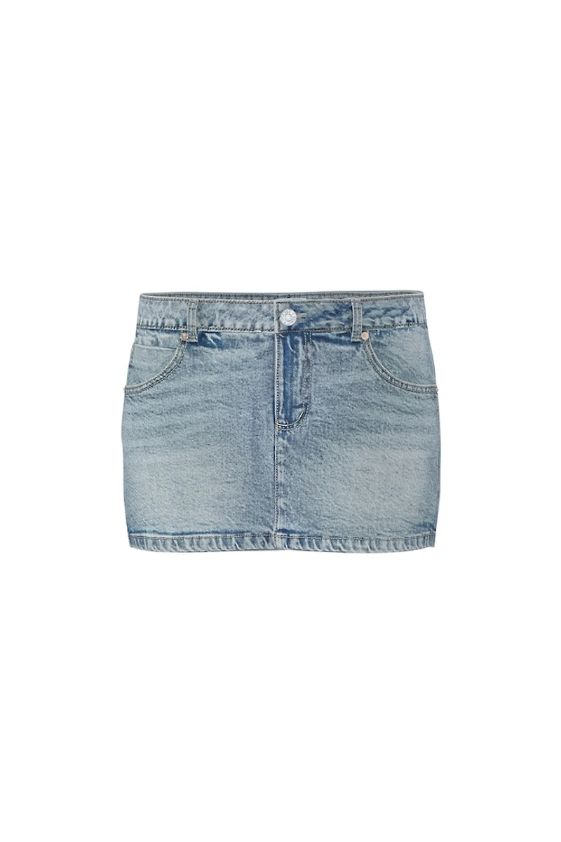 Denim Micro Skort