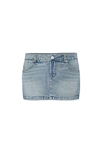 Denim Micro Skort