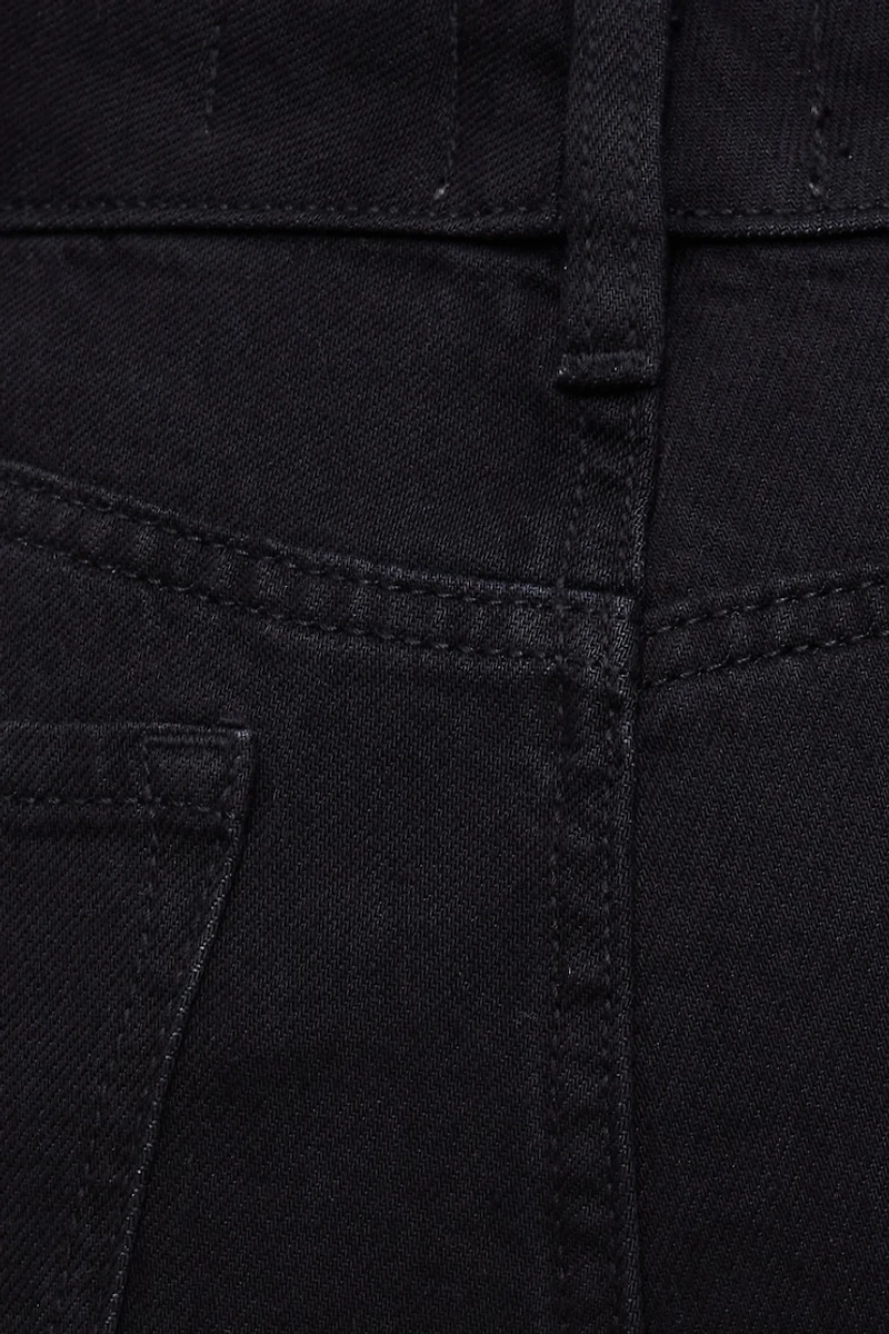 Jean capri extensible à taille haute