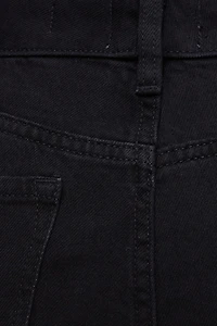 Jean capri extensible à taille haute