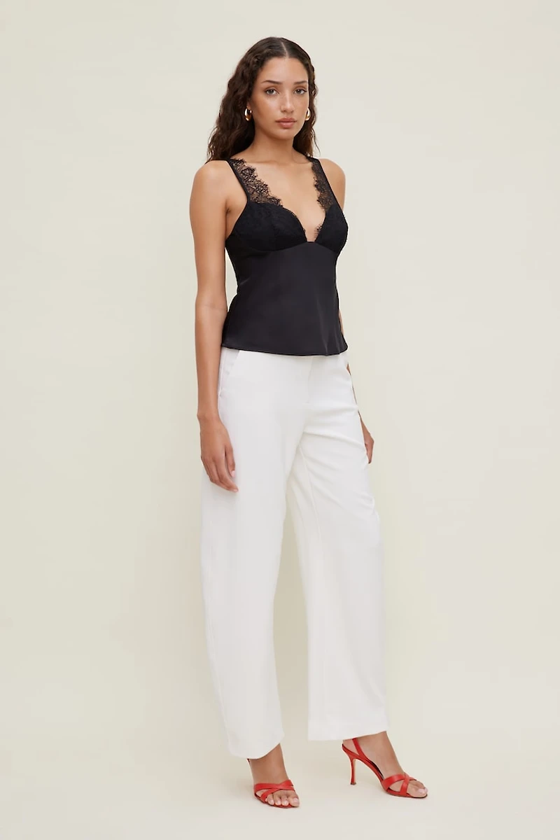 Satin Lace Cami Top