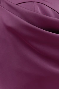 Bustier Satin Maxi Dress
