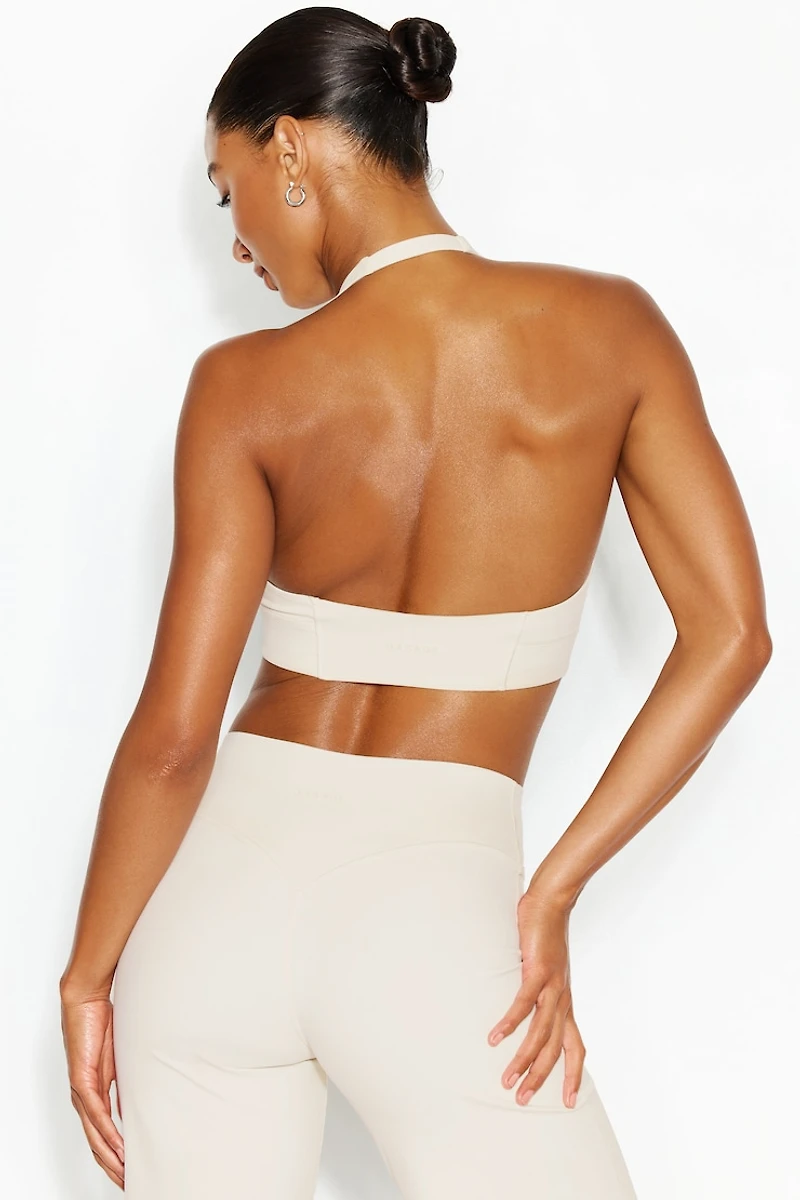 Soutien-gorge sport à col licou plongeant