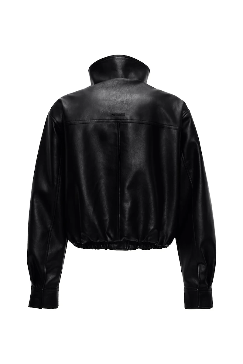 Bubble Faux-Leather Jacket