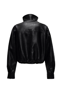 Bubble Faux-Leather Jacket