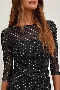 Maude Mesh Top