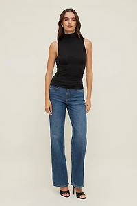 Sleeveless Turtleneck Top