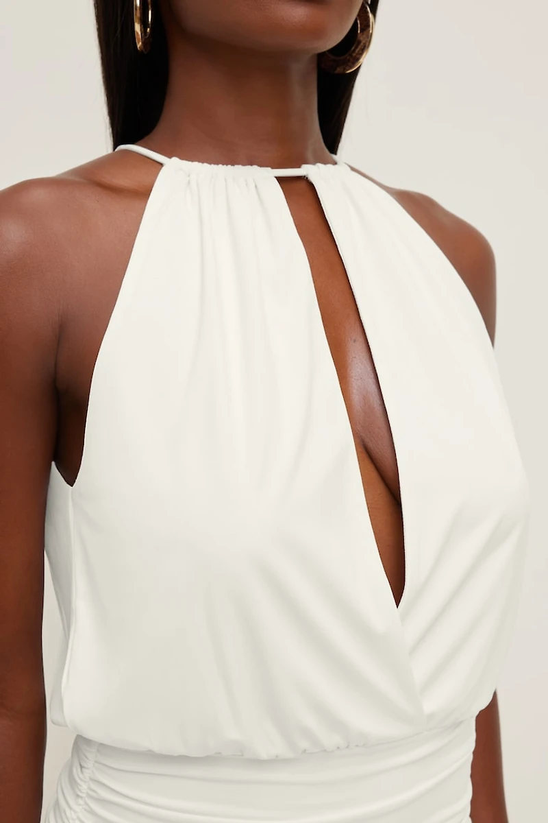 Sculpt Keyhole Mini Dress