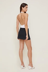 Stacie Denim Mini Skort
