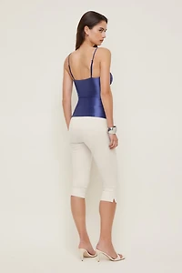 Haut en satin extensible Monet